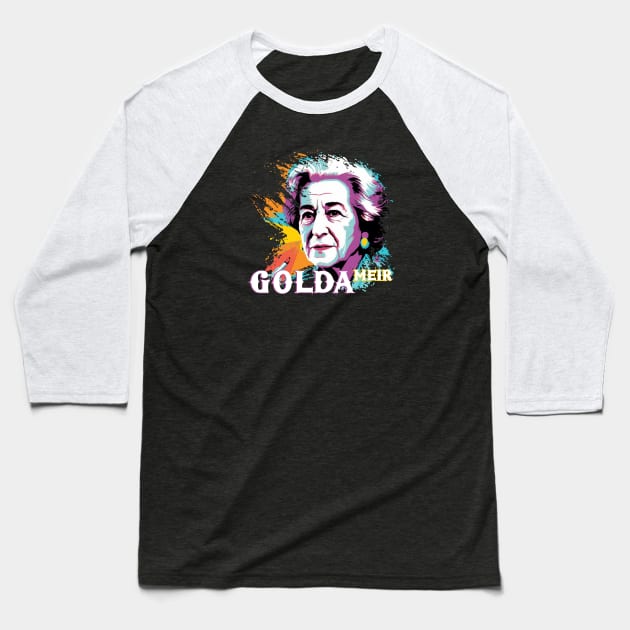 GOLDA MEIR Baseball T-Shirt by Pixy Official